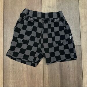 Little Sleepies Black and Gray Checkered Shorts
